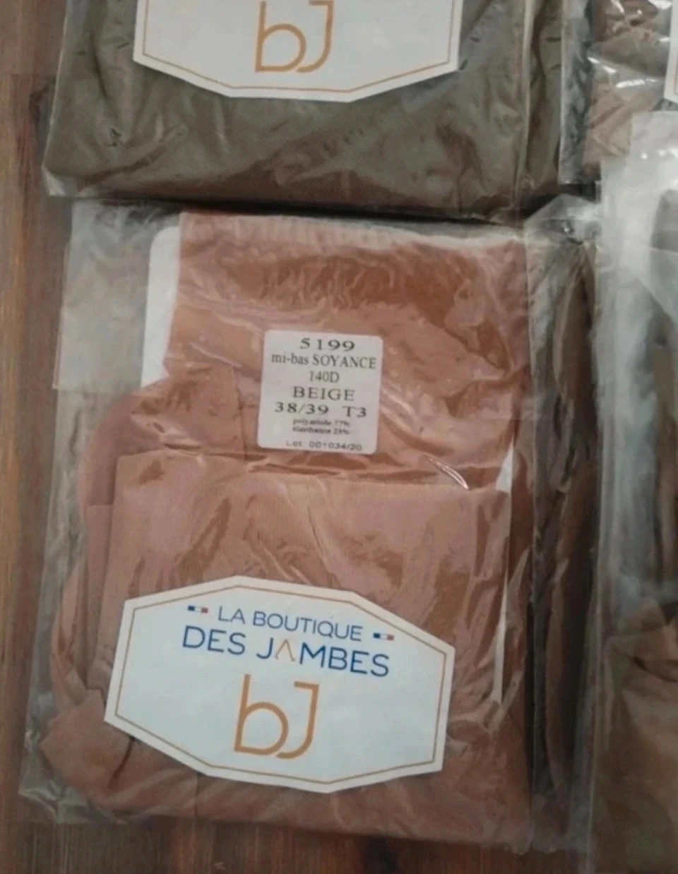 Mi-bas energétique 70D,Bronze Léger T3, La Boutique Des Jambes – photo 3